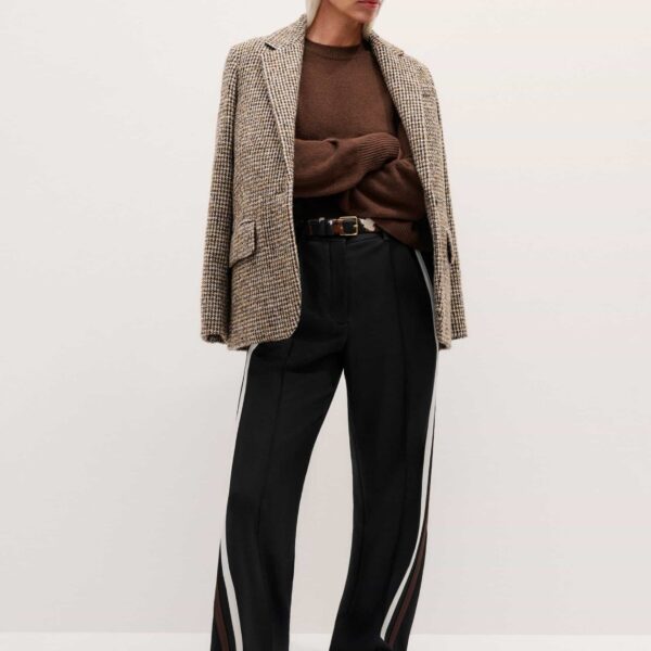 Me and Em Sporty Smart Man Pant – luxury British Black in Me and Em exclusively at Coveti