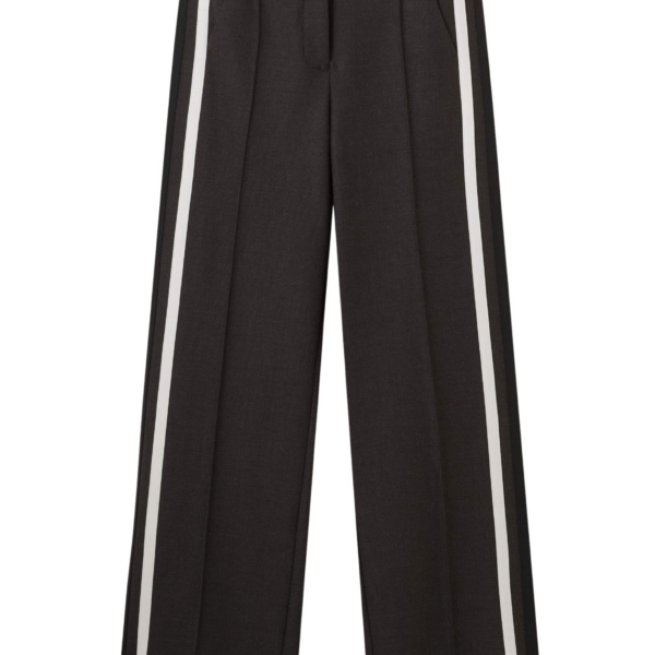 Me and Em Sporty Smart Man Pant – luxury British Brown in Me and Em exclusively at Coveti