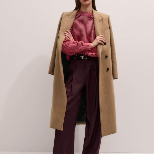 Me + Em Statement Jumper – luxury British Red in Me and Em exclusively at Coveti