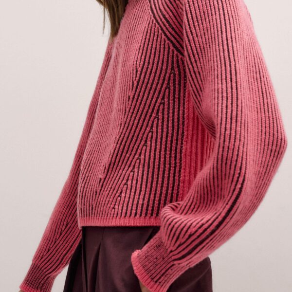 Me + Em Statement Sweater – luxury British Pink in Me and Em exclusively at Coveti
