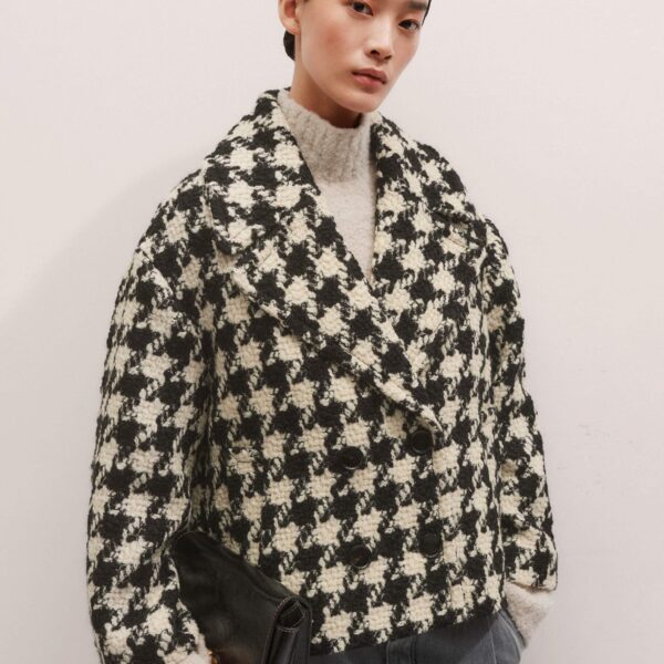 Me and Em Statement Swing Coat – luxury British Multicolour in Me and Em exclusively at Coveti