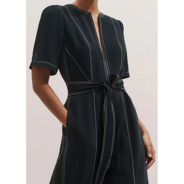 Me and Em Stitch Jumpsuit + Belt, view 3