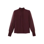 Me and Em Straight Blouse – luxury British Red in Me and Em exclusively at Coveti