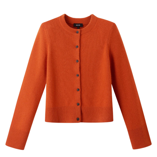 Me and Em Straight Cardigan – luxury British Orange in Me and Em exclusively at Coveti