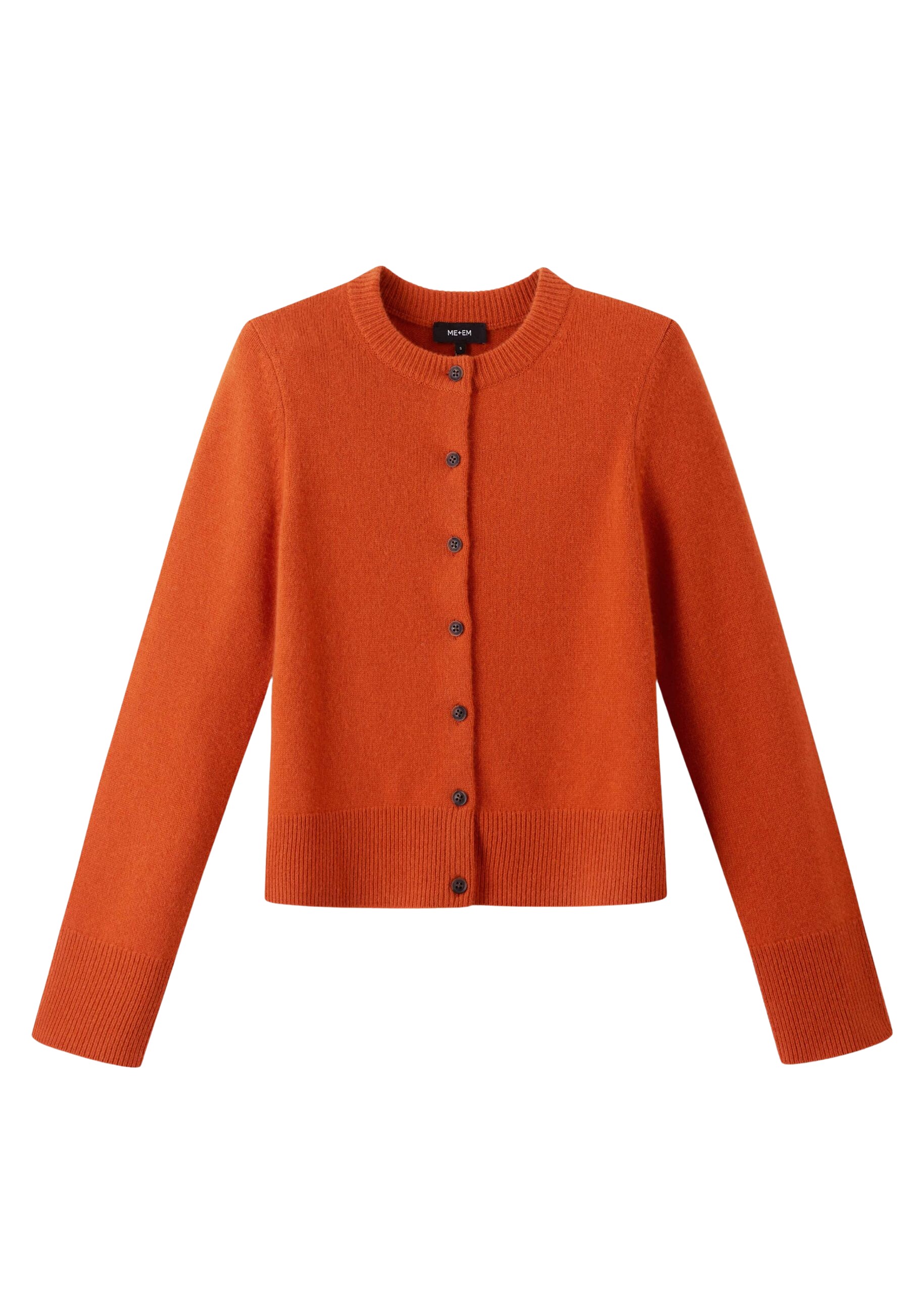 Me and Em Straight Cardigan – luxury British Orange in Me and Em exclusively at Coveti