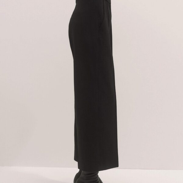 Me and Em Straight Crop Trouser – luxury British Black in Me and Em exclusively at Coveti