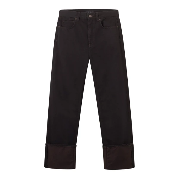 Me and Em Straight-Leg Jean – luxury British Black in Me and Em exclusively at Coveti