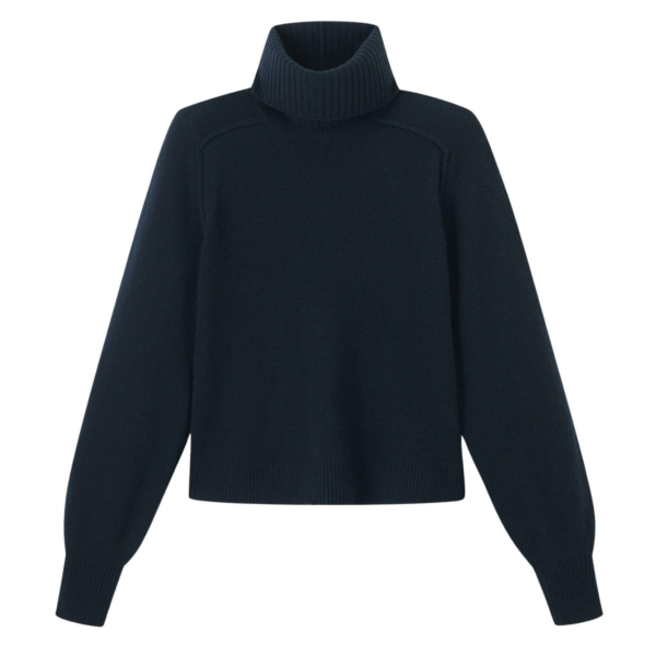 Me and Em Sunday Sweater + Snood – luxury British Blue in Me and Em exclusively at Coveti