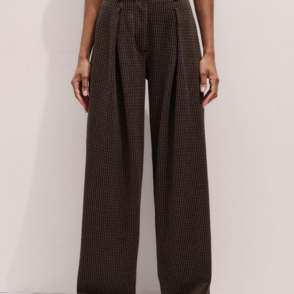 Me and Em Tapered Pant – luxury British Brown in Me and Em exclusively at Coveti