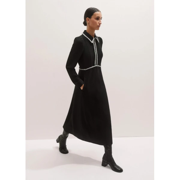 Me and Em Textured Midi Dress, view 2