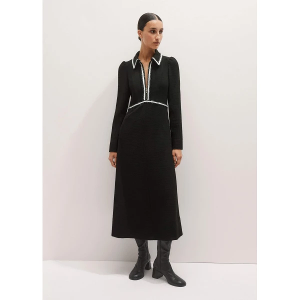 Me and Em Textured Midi Dress, view 5