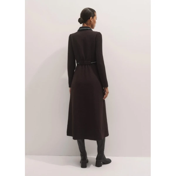 Me and Em Textured Midi Dress, view 5