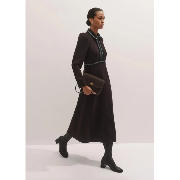 Me and Em Textured Midi Dress, view 6