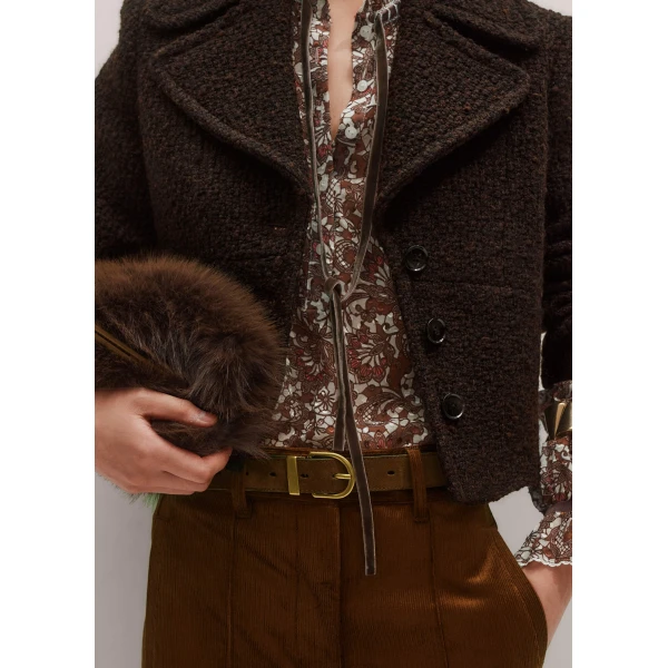 Me and Em Tonal Tie Blouse, view 3