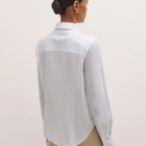 Me and Em Travel Layering Shirt – luxury British White in Me and Em exclusively at Coveti