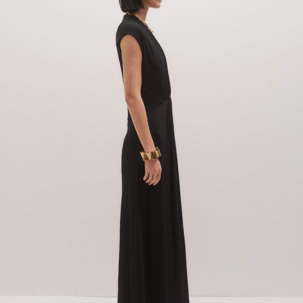 Me and Em Twist Front Maxi Dress – luxury British Black in Me and Em exclusively at Coveti