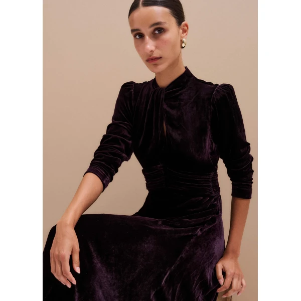 Me and Em Twist Neck Maxi Dress, view 6