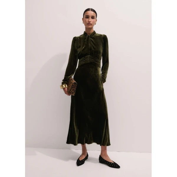 Me and Em Twist Neck Maxi Dress, view 6