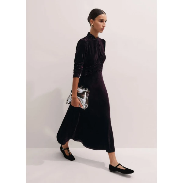Me and Em Twist Neck Maxi Dress, view 7