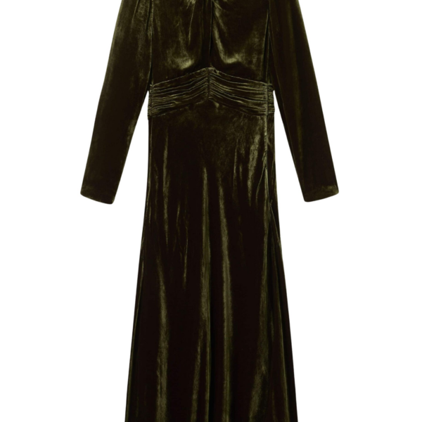 Me and Em Twist Neck Maxi Dress – luxury British Green in Me and Em exclusively at Coveti