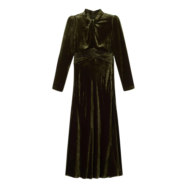 Me and Em Twist Neck Maxi Dress – luxury British Green in Me and Em exclusively at Coveti