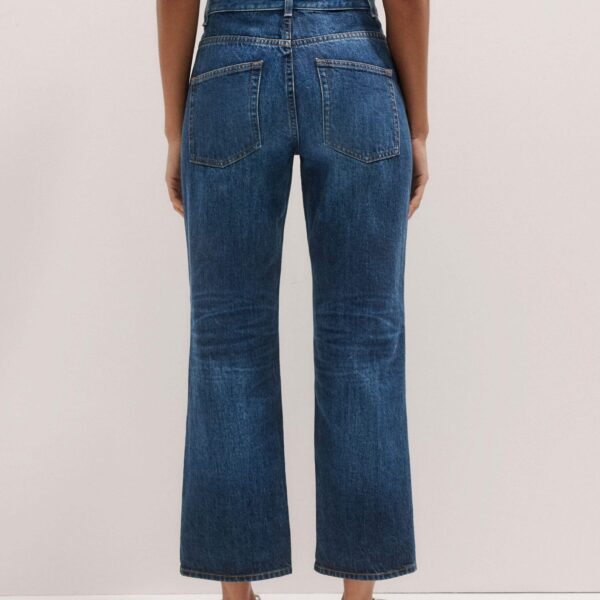 Me and Em Two-Tone Straight Crop Jean – luxury British Blue in Me and Em exclusively at Coveti