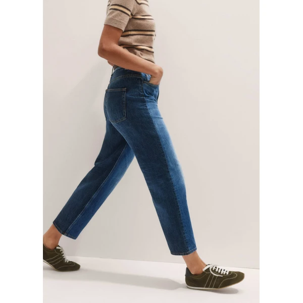 Me and Em Two-Tone Straight Crop Jean, view 5