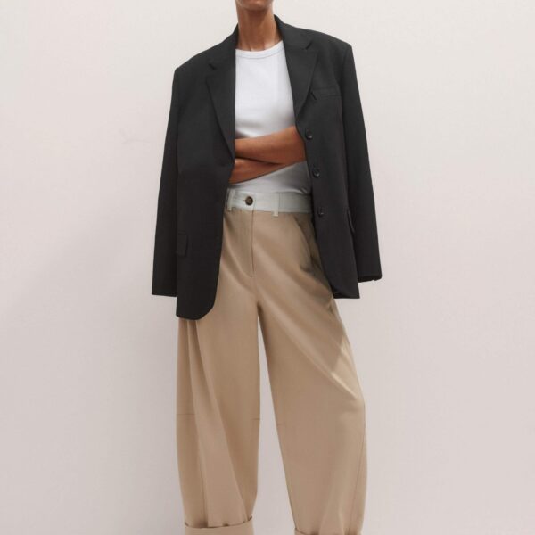 Me + Em Ultimate Crew Neck Vest – luxury British White in Me and Em exclusively at Coveti
