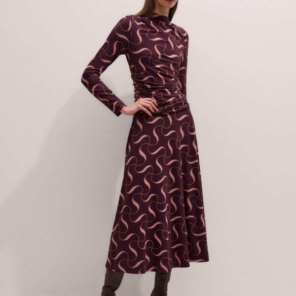 Me and Em Ultra-Fluid Maxi Dress – luxury British Red in Me and Em exclusively at Coveti