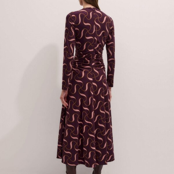 Me + Em Ultra-Fluid Maxi Dress – luxury British Red in Me and Em exclusively at Coveti