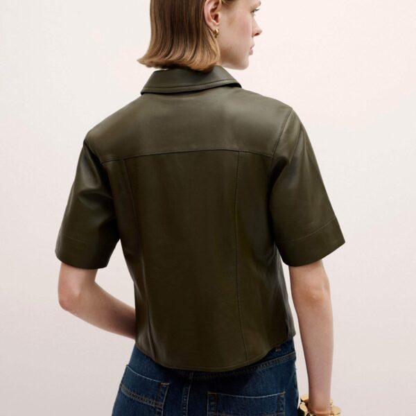 Me and Em Utility Shirt – luxury British Green in Me and Em exclusively at Coveti