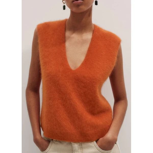 Me and Em V-Neck Straight Vest, view 2