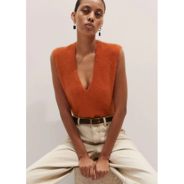 Me and Em V-Neck Straight Vest, view 6