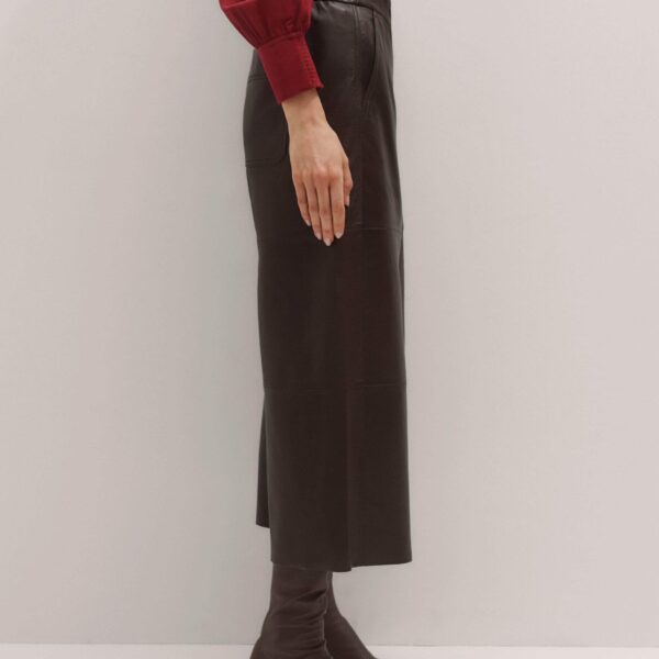 Me + Em Wide-Leg Culotte – luxury British Brown in Me and Em exclusively at Coveti