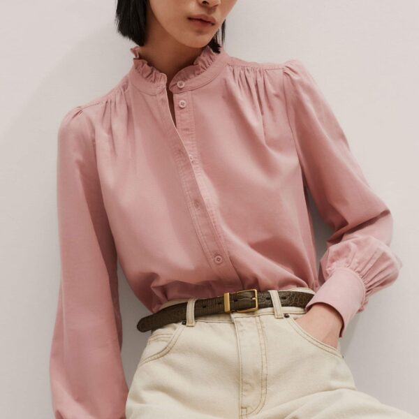 Me + Em Winter Blouse – luxury British Pink in Me and Em exclusively at Coveti