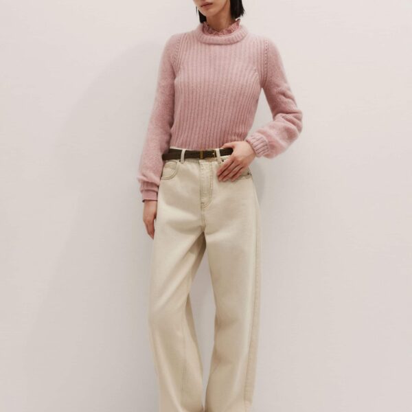 Me + Em Winter Blouse – luxury British Pink in Me and Em exclusively at Coveti