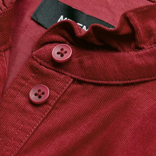 Me + Em Winter Blouse – luxury British Red in Me and Em exclusively at Coveti