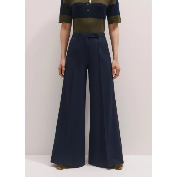 Me and Em Wool-Blend Exaggerated Flare Trouser, view 2