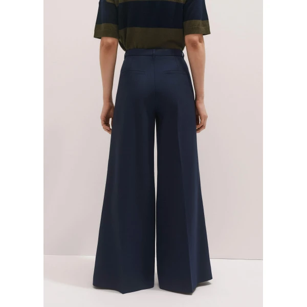 Me and Em Wool-Blend Exaggerated Flare Trouser, view 4