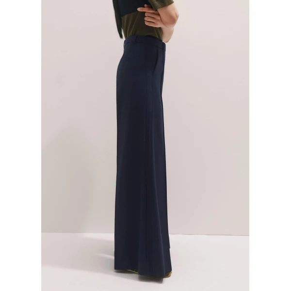 Me and Em Wool-Blend Exaggerated Flare Trouser, view 5