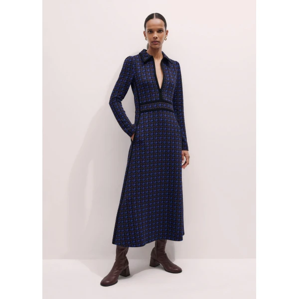 Me and Em Zip Neck Maxi Dress, view 5