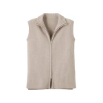 Me and Em Zip Sweater Vest – luxury British Beige in Me and Em exclusively at Coveti