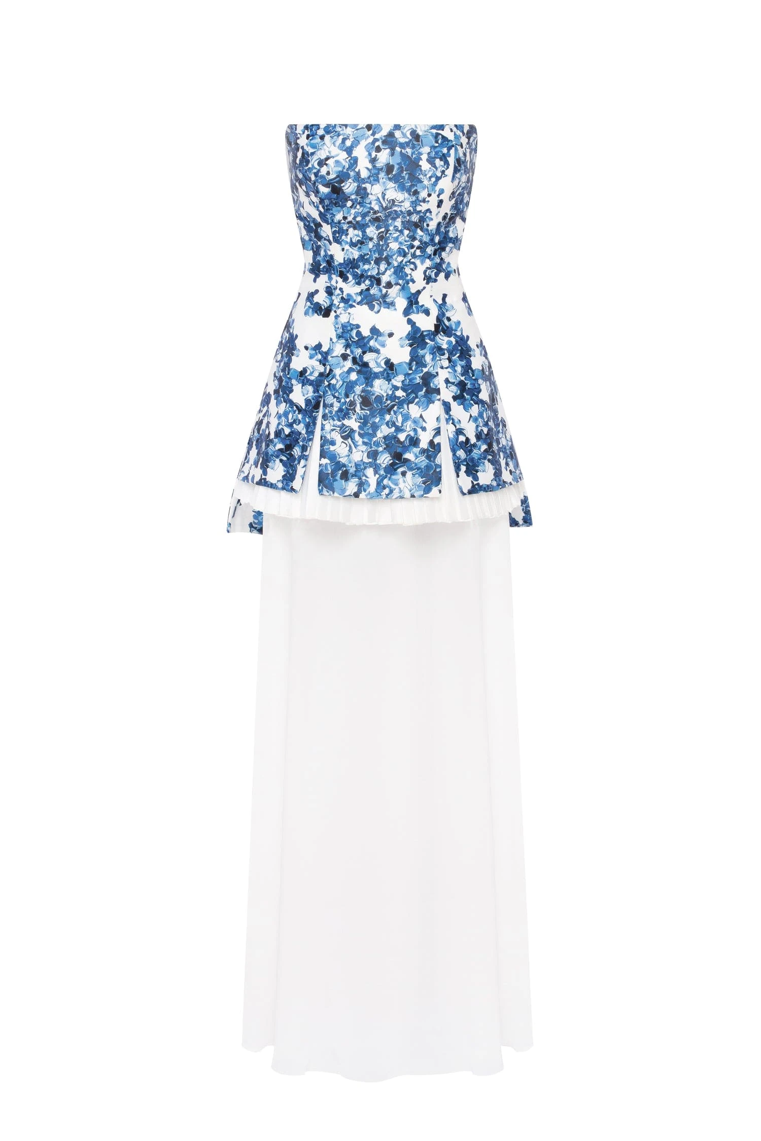 Milla 2-in-1 blue hydrangea mini with a detachable underskirt | Ready to Wear 2025 Collection Coveti Elevate your elegance in this Milla Dresses from the 2025 resort wear edit