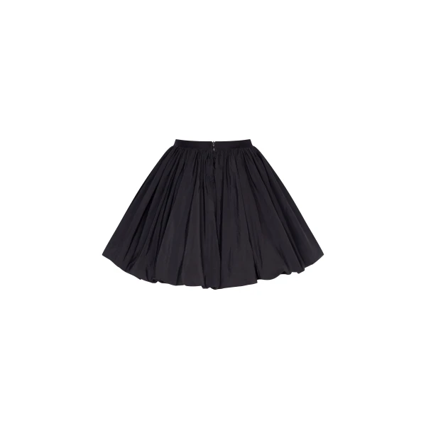 Milla Balloon taffeta black mini skirt, Parisienne, view 4