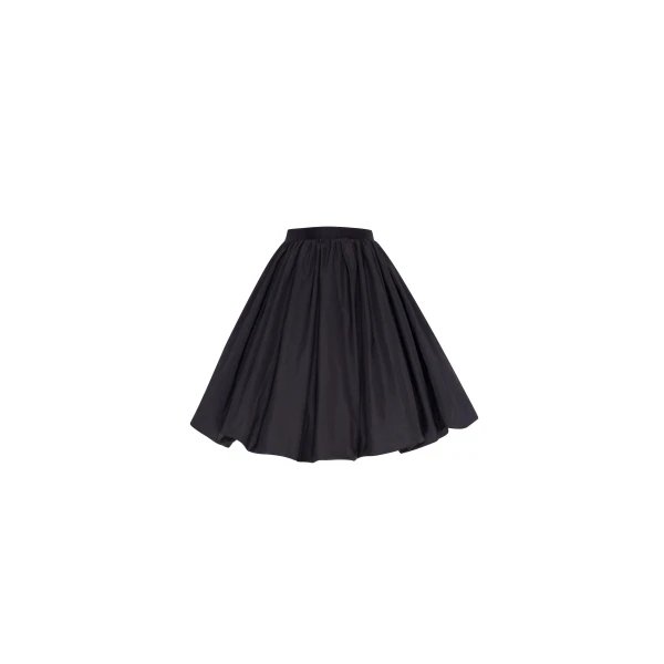 Milla Balloon taffeta black mini skirt, Parisienne, view 6