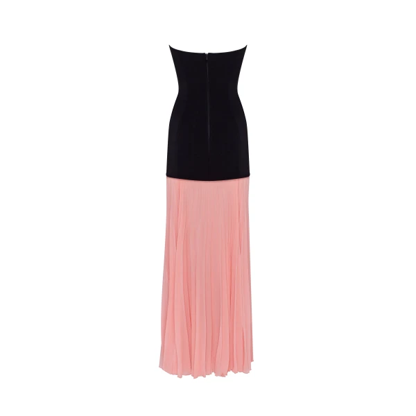 Milla Black&Pink dress with a pleated skirt, Parisienne, view 4