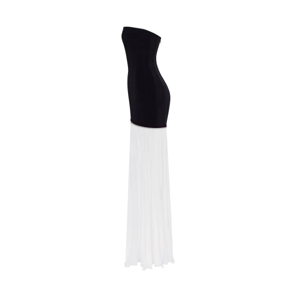 Milla Black&White dress with a pleated skirt, Parisienne, view 6