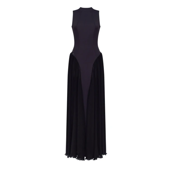 Milla Elegant mock neck maxi dress, Parisienne
