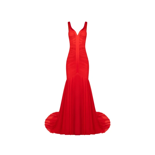 Milla Gala Scarlet Mermaid Gown