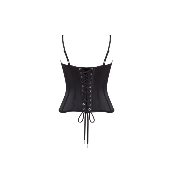 Milla Obsidian lace corset, Parisienne Top, view 4